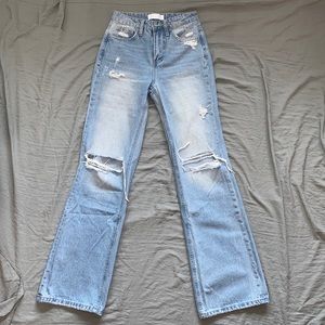 Vervet High Rise 90s Straight Leg Denim